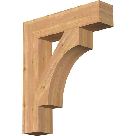 Ekena Millwork Westlake Block Smooth Bracket, Western Red Cedar, 5 1/2"W x 26"D x 30"H BKT06X26X30WTL05SWR